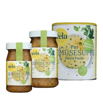 Wela 'Pur' Gemüsesuppe Paste ohne Geschmacksverstärker